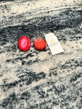 Kendra Scott Red Stud Earrings